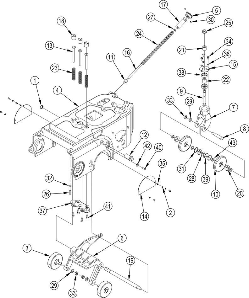 American 12 base assembly