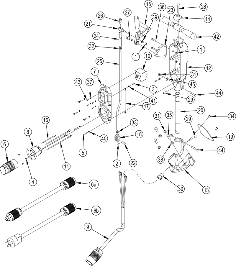 American 12 handle assembly