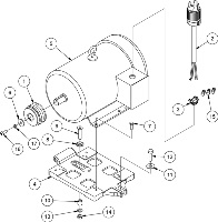 American 12 motor assembly 3 phase