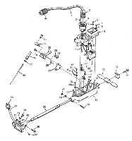 American 8 handle assembly