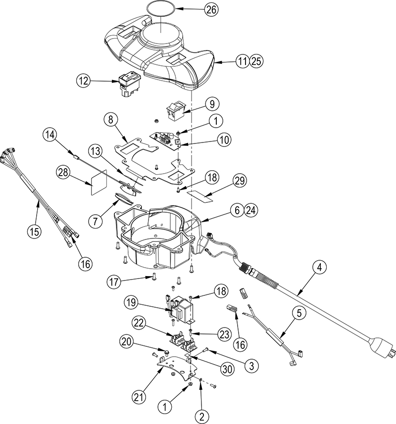CE7 120V Handle Assembly