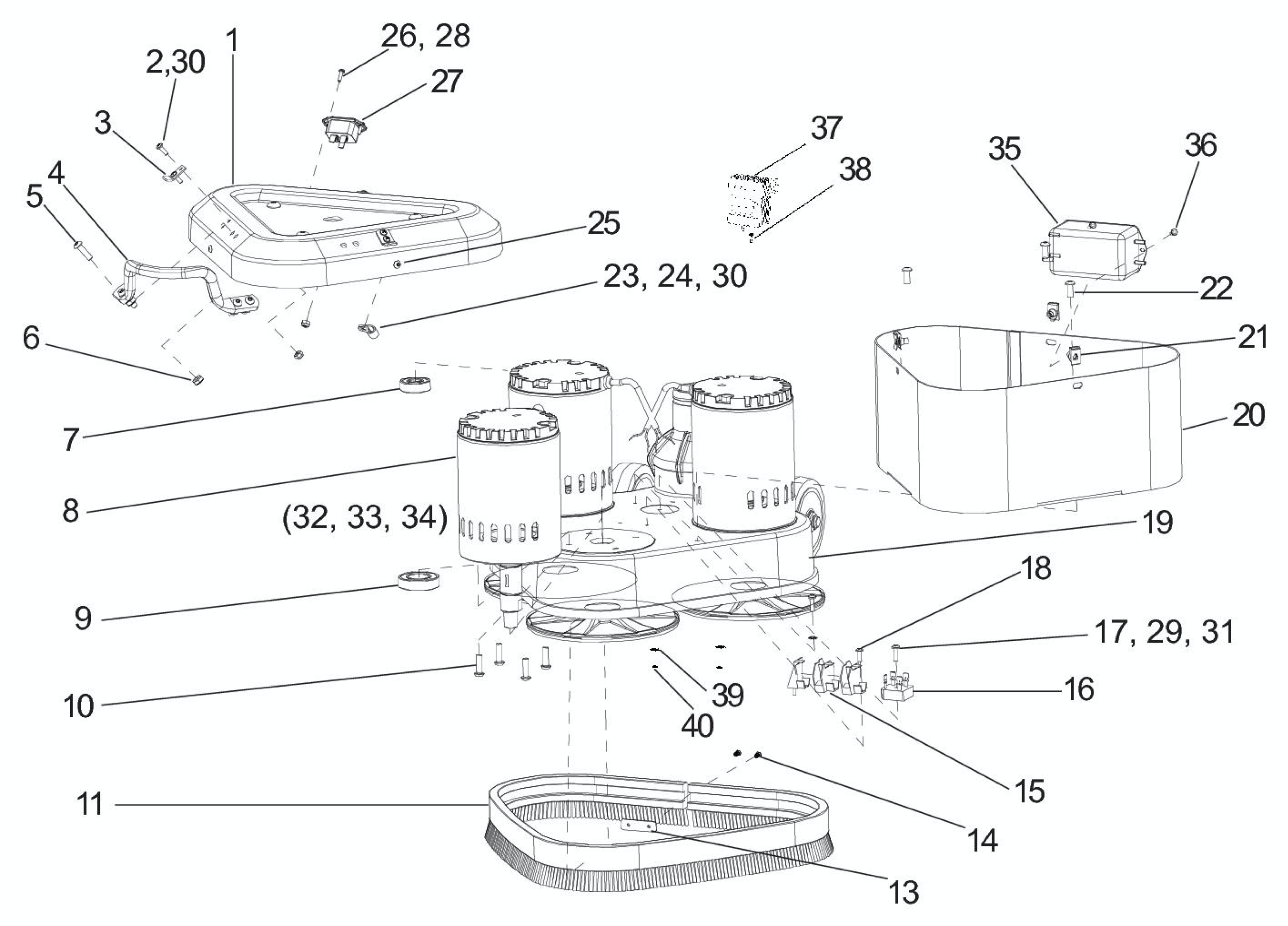 clarke-ez-sand-motor-assembly