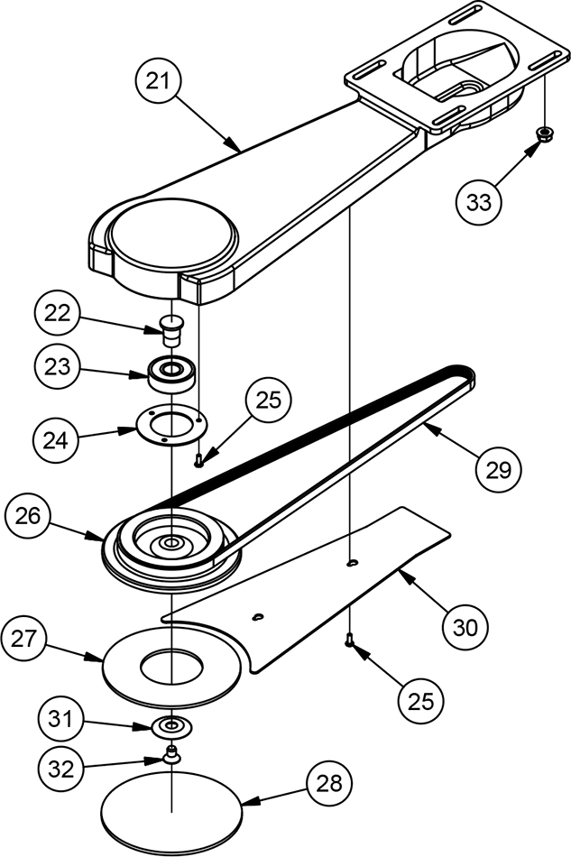 EZ-E 13 Inch Base Assembly