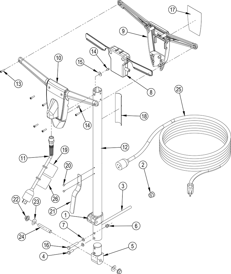OBS18 HDTR handle assembly OBS18 HDTR handle assembly