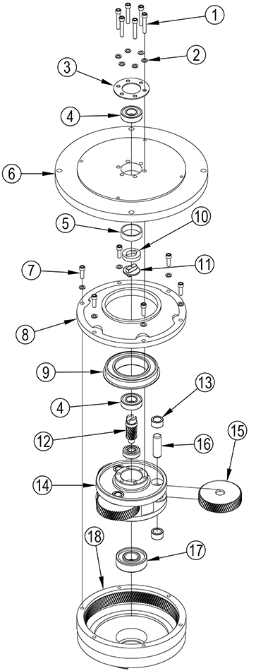 Sander-1600-Gearbox-Assembly