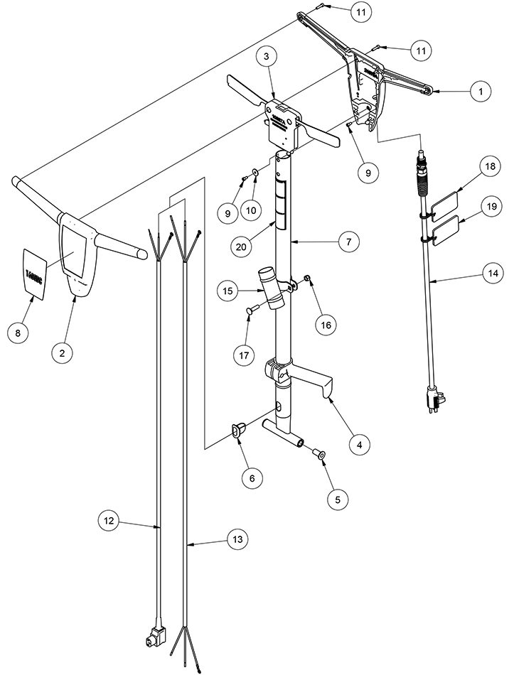 Sander1600 Handle Assembly